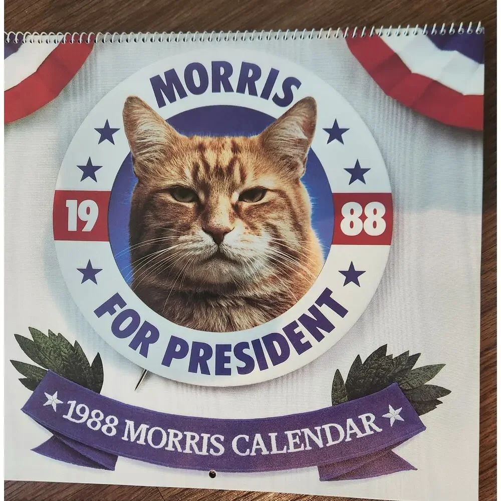 Vintage Morris the Cat Calendar Collection 1985-1990 Unused Lot of 6 Rare